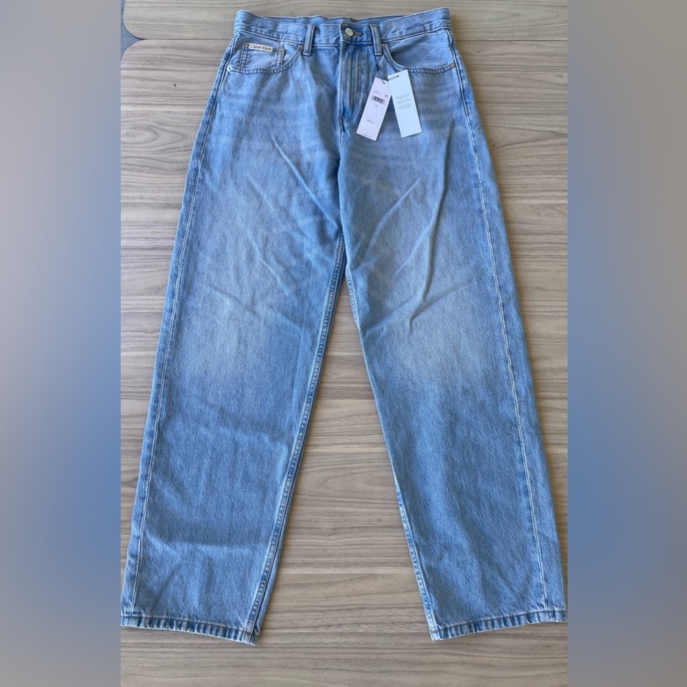 Calvin Klein Women's Straight Jeans in Light Blue